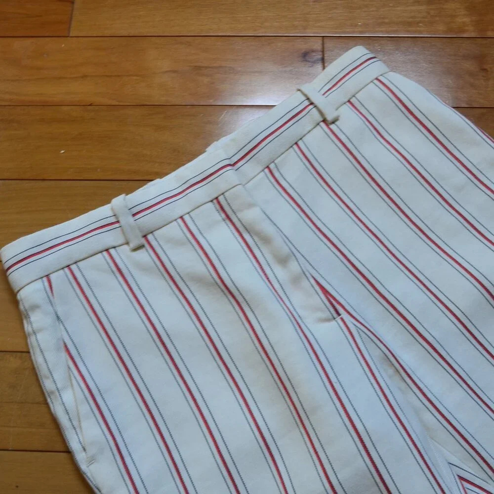 Sandro Ringo Cropped Striped Pants Size 36 US XS/S - Picture 3 of 12